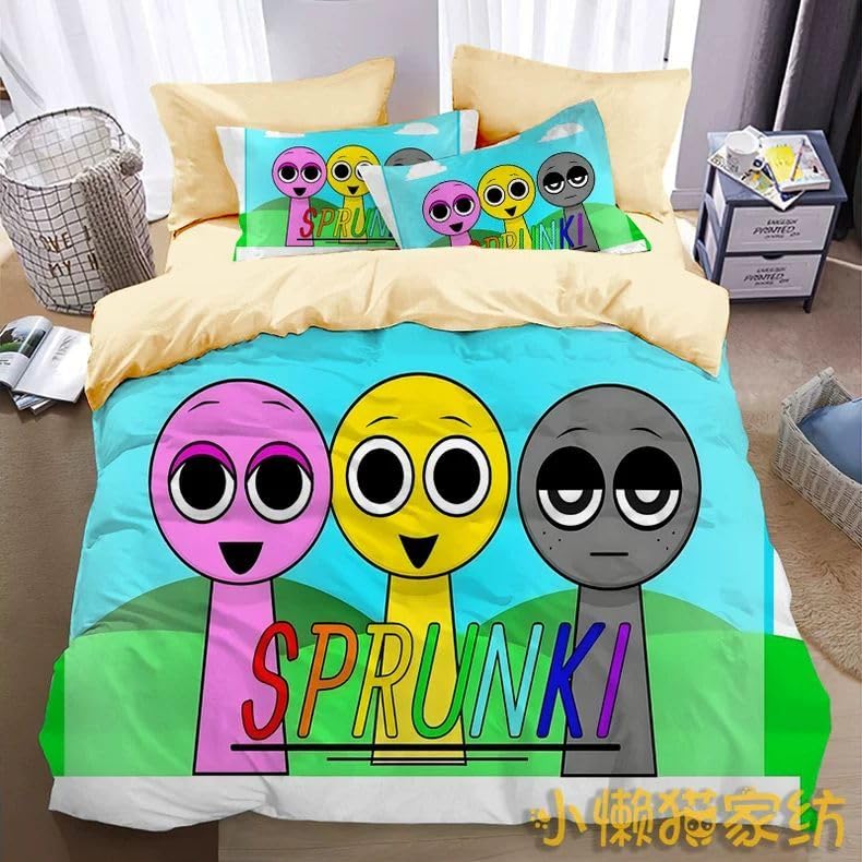 Amazon.co.jp: スプランキー 寝具カバーセット Sprunki 布団